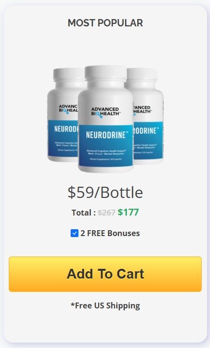 Save more with 3 bottles of NeuroDrine
